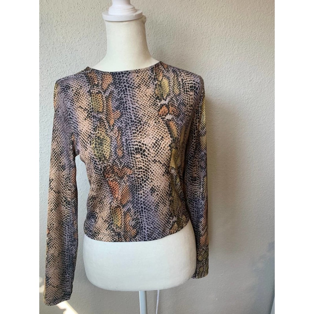 ASOS Multi-Colored Snakeskin Top - Picture 2 of 7